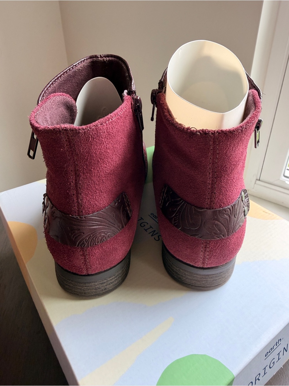Earth Origins Navigate Noah Leather & Suede Ankle Boots Size 9 Very Good Cond. - Picture 4 of 14